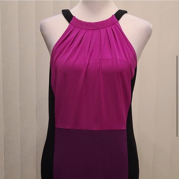 Worthington stretchy color block dress Medium NWT - Picture 2 of 8